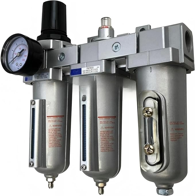 3/4" NPT Heavy Duty Compressed Air Filter Regulator Coalescing Dsiccant Dryer by Unknown