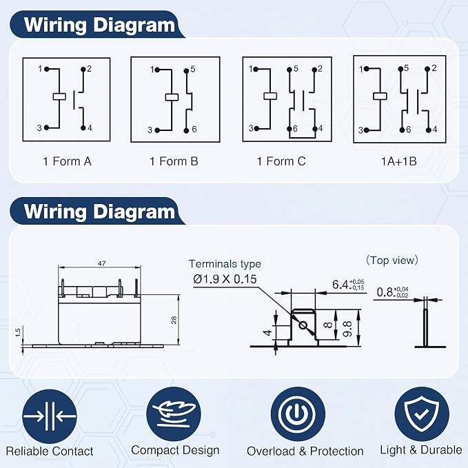 Dreyoo 2 Pack 24V Fan Relay, 90-380 Isolation Relay AC Switch SPST - Image 4