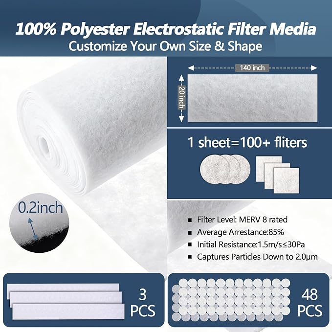 Air Vent Filters, MERV 8 Electrostatic Air Vent Filter - Image 3