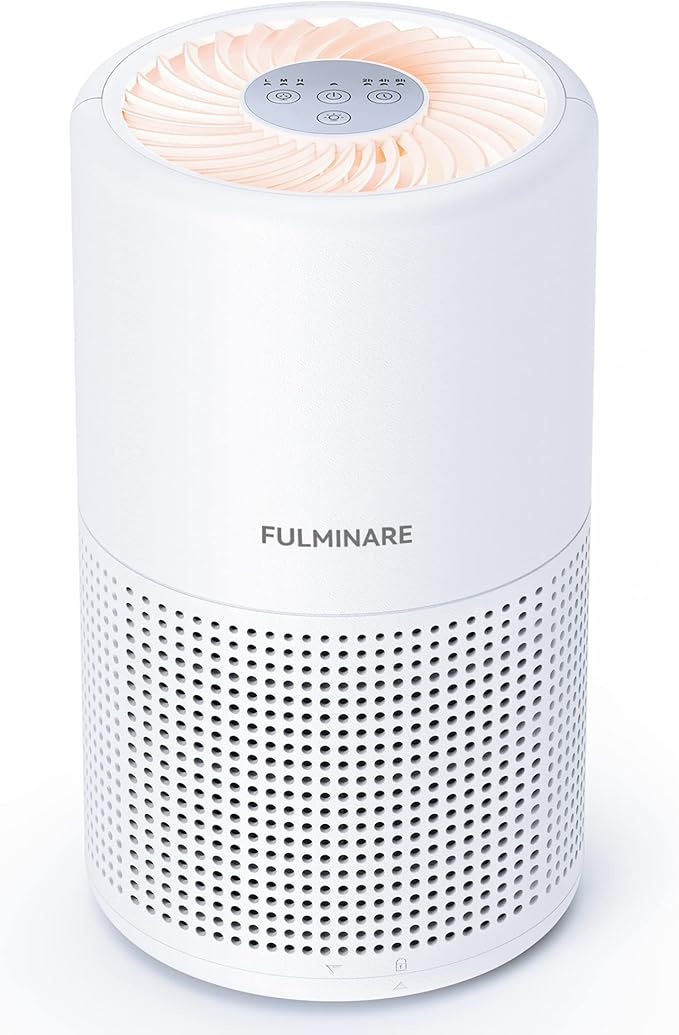 Air Purifiers for Bedroom, FULMINARE H13 True HEPA Air Filter, Quiet Air Cleaner by PureAirPowerfulSound