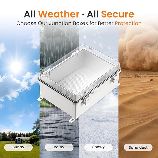QILIPSU Waterproof Junction Box IP67 Outdoor Plastic Electrical Project - Image 5