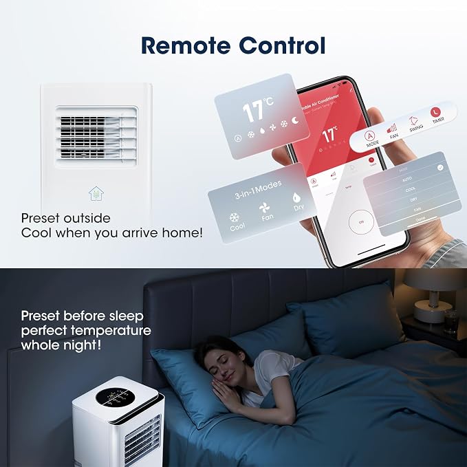 8000BTU Portable Air Conditioners Smart AC Unit - Image 5