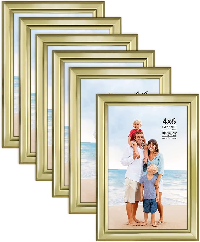 Langdon House 4x6 Picture Frames Set Distinguished Edging by LangdonHouse