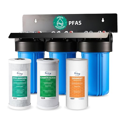 iSpring WGB31B-PF Whole House Water Filter System, SGS-Tested to Remove up to by iSpring
