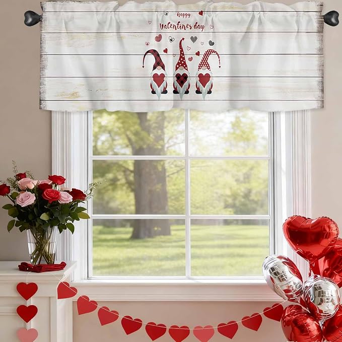 Happy Valentine's Valance Curtains - Image 6