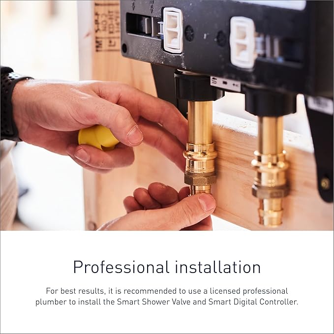 Moen Terra Beige Smart Shower 4-Outlet Digital Shower System Controller for Thermostatic Shower Valve, TS3304TB