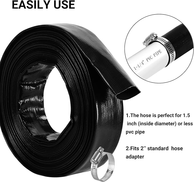 1-1/4" x 50 FT Pool Backwash Hose - Image 5