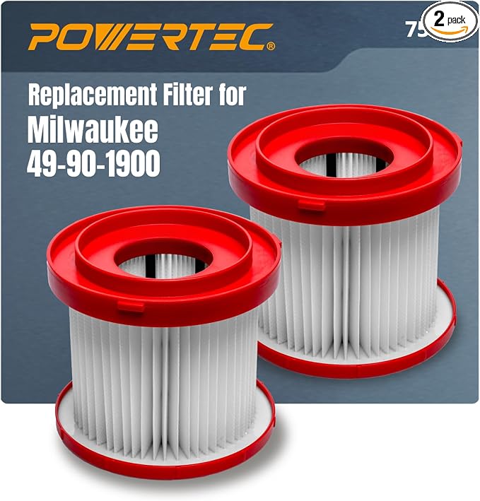 POWERTEC 49-90-1900 Wet Dry Vacuum Filter by POWERTEC