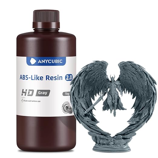 ANYCUBIC 2nd Gen Resin Technology ABS-Like Resin 2.0, 3D Printer Resin by ANYCUBIC