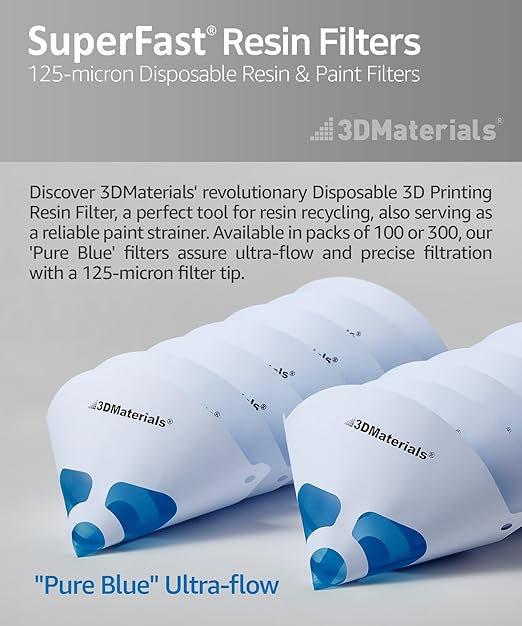 SuperFilter 100 pcs, Disposable Filter, 3D Printer Resin and Paint Strainer - Image 2