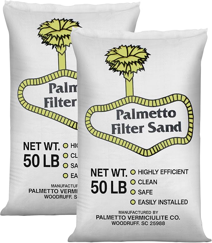Palmetto 2 Pack Pool Filter Sand, Clean and Clear Water, Natural Sand by Unknown