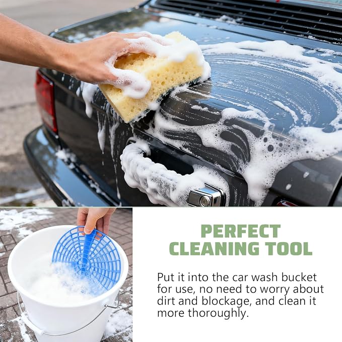 Car Wash Bucket Grit Trap Inserts, Vehicle Detailing Wash Filter - Image 5