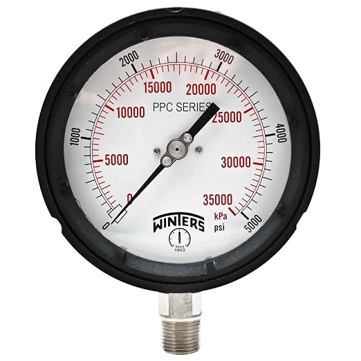 Winters PPC Series Phenolic Dual Scale Process Pressure Gauge by Winters+Instruments