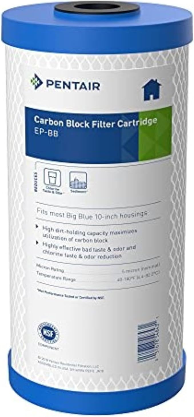 Pentair Pentek EP-BB Big Blue Carbon Water Filter, Whole House Carbon Block by PENTAIRPENTEK