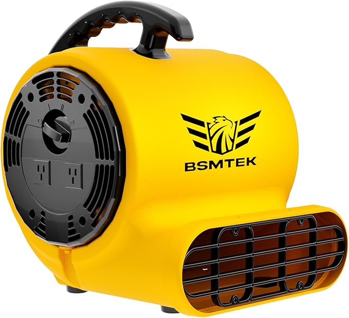 Air Mover Blower Fan, Industrial 1/2HP 2500CFM Monster Floor Blower Carpet by BSMTEK