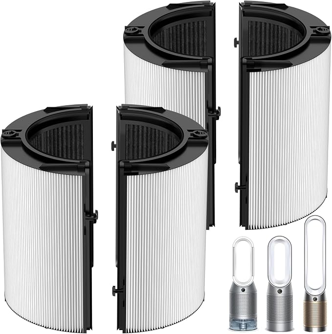 2 Pack Upgraded 360° Combi Glass HEPA+Carbon Filter by LemonQueen