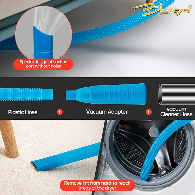 BLuesea Dryer Vent Cleaner Kit, 15-Piece Ultimate Dryer Cleaning Kit Include 40 - Image 4
