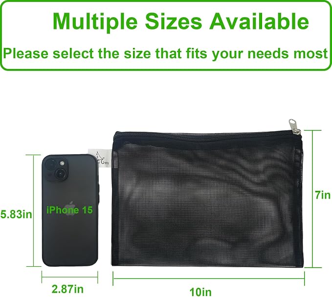 10 Pcs 10" x 7" Aquarium Filter Media Bags, Fish Tank Media Mesh Filter Bags - Image 5