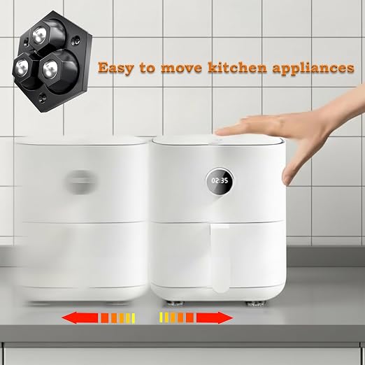8 Pack Countertop Appliance Sliders, Self Adhesive Kitchen Appliance Rollers - Image 3