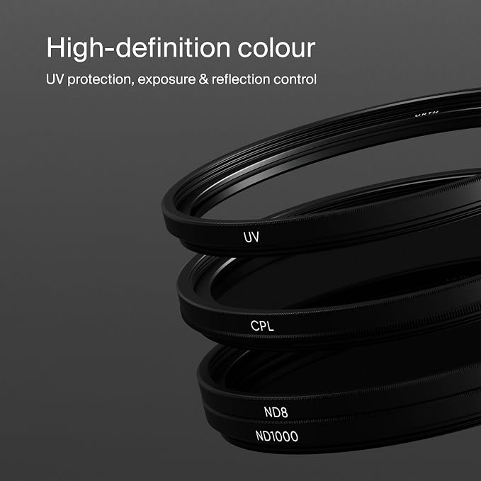 Urth 82mm UV, Circular Polarizing, ND1000 Lens Filter Kit - Image 4