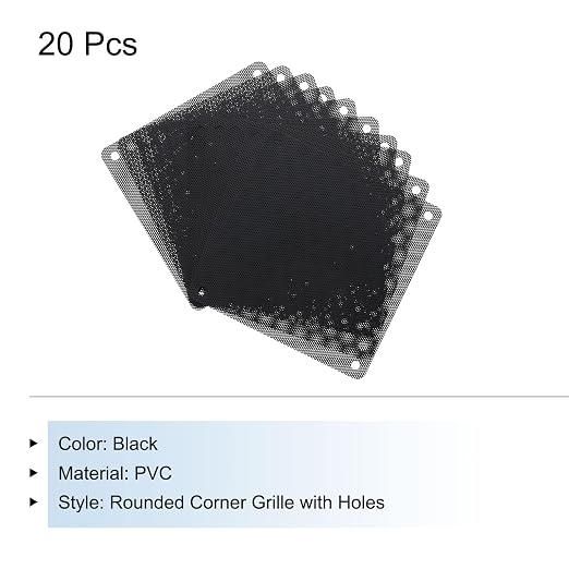 MECCANIXITY 20PCS PC Dust Filter, 120mmx120mm PVC Computer Case Cooler - Image 3