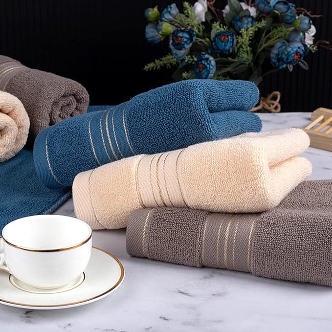 3 Pack Hand Towels for Bathroom, Cotton Soft Absorbent Decorative Hand Towel Set for Face Spa Bath Gym Kitchen, 13x30 Inch