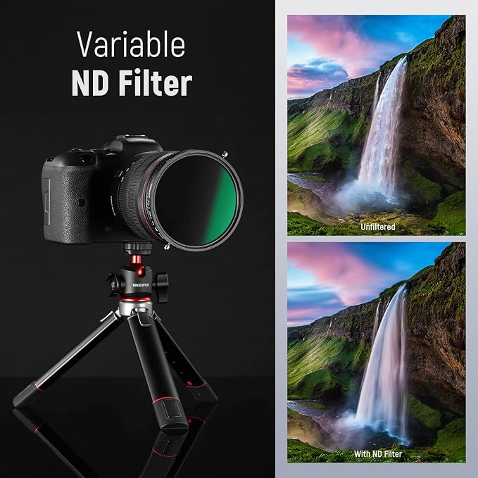 NEEWER 2 in 1 77mm Variable ND Filter ND2–ND32&CPL Filter No X Cross/30 Layer - Image 6