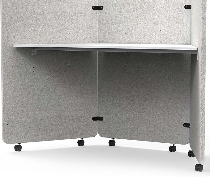 Stand Up Desk Store 2" Casters for Noise Reducing Recycled PET Workpods - Image 3