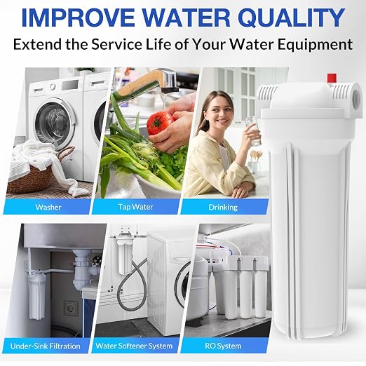 SimPure Whole House Water Filter Housing, Inline Water Filter - Image 6