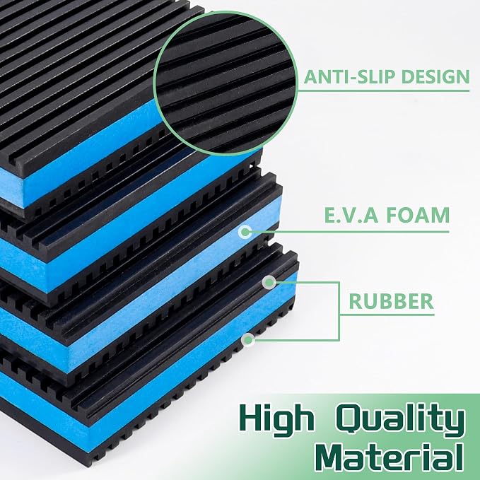 4 Pack 2" X 2" X 7/8" Anti Vibration Pads, Heavy Duty EVA Pads, Washer and Dryer - Image 4