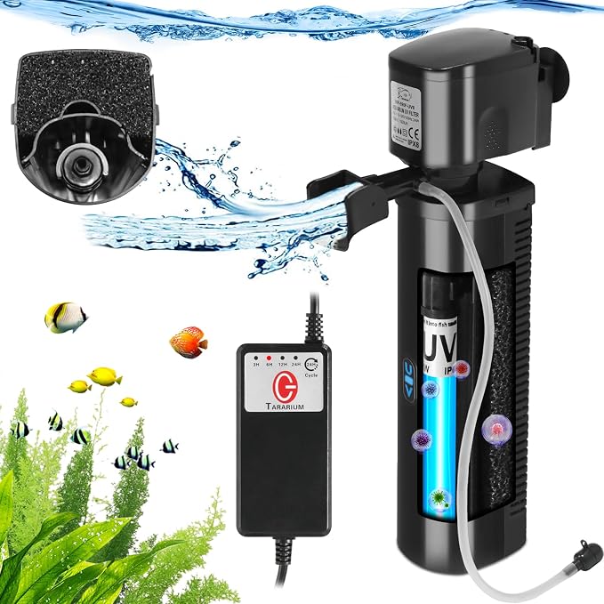 Aquarium U-V Filter 290GPH w/ Scientific Timer by TARARIUM