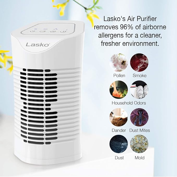 Lasko HF11200 Desktop Air Purifier - Image 3