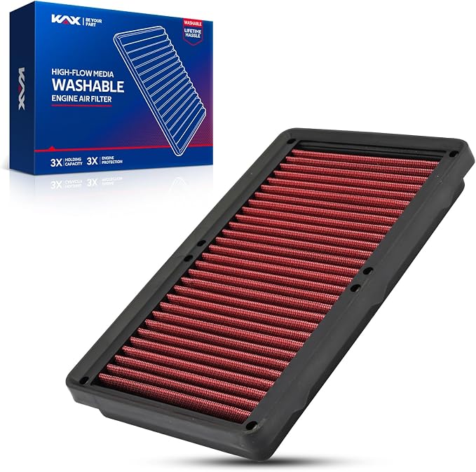 KAX Premium Washable Engine Air Filter, 33-5108 Replacement by KAX