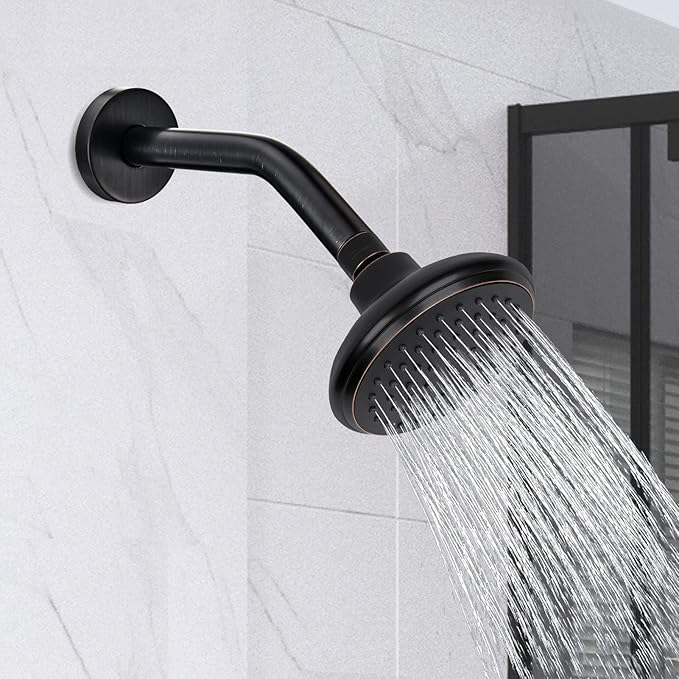 123815ORB Replacement For Moen 8 Inches Anti-leakage Ceiling Wall Mounted Bend Accessories-Basic Shower Arm and Flanged,Made of Solid Brass,Oil-Rubbed Bronze