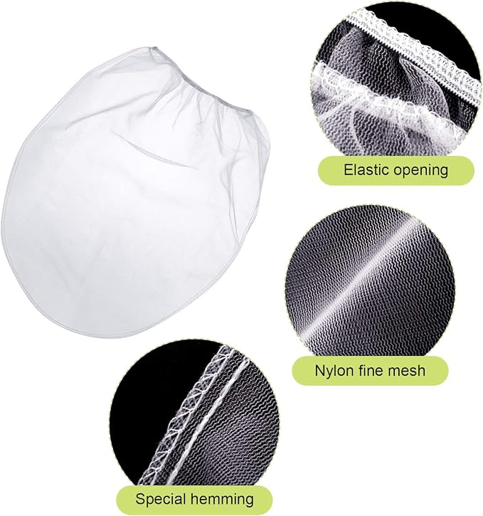 Paint Strainer Bags White Fine Mesh Filters Bag Bucket Elastic Opening Strainer - Image 4