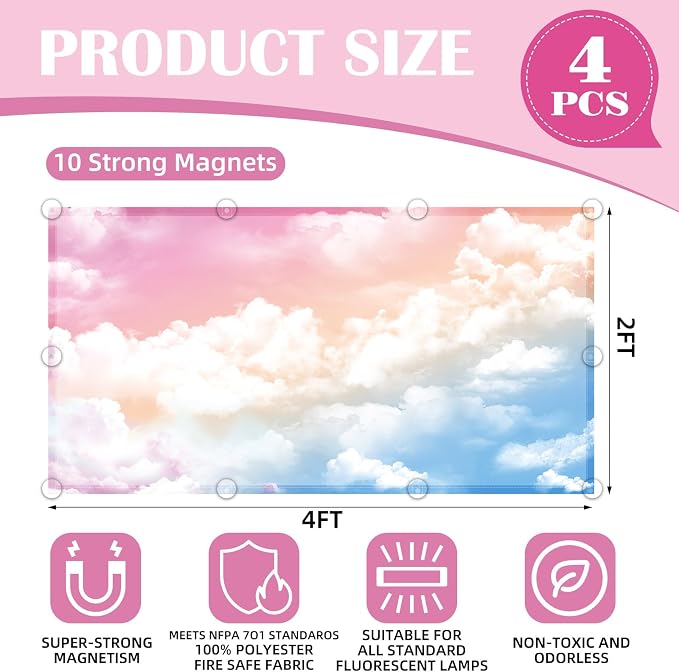 ANGSYLTH 4 Pcs Fluorescent Light Covers - Image 2