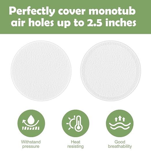 48 Pcs 2.5" Monotub Adhesive Filter Disks-2MM Thick Monotub Filter - Image 3