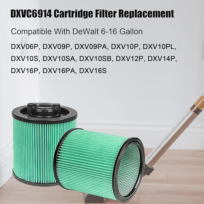 2 Pack DXVC6914 HEPA High Efficiency Cartridge Filter Fit - Image 3