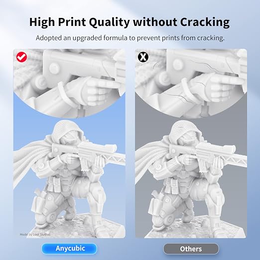 ANYCUBIC Water Washable 3D Printer Resin, 405nm High Precision UV-Curing 3D - Image 4