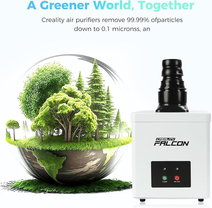 Creality Falcon Smoke Purifier, 2 Layer Filtration, 99.97% Purification Rate - Image 8