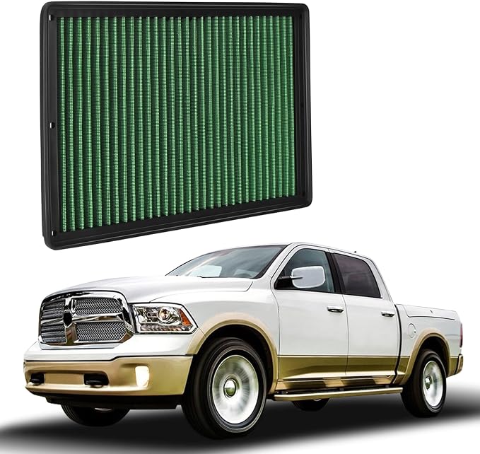 High Performance Engine Air Filter Washable & Reusable Increase Power Compatible by WelcometoKNSPEC
