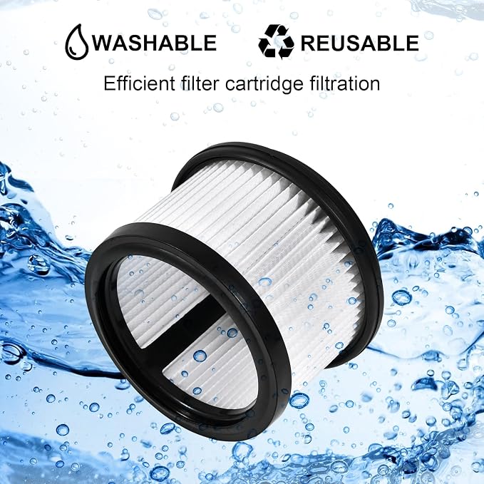 2 Pre-Filter 1 Cartridge Filter Replacement Vacuum Cleaner Filter Compatible - Image 5