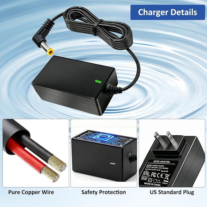 24V 2.5A Power Adapter Compatible - Image 6