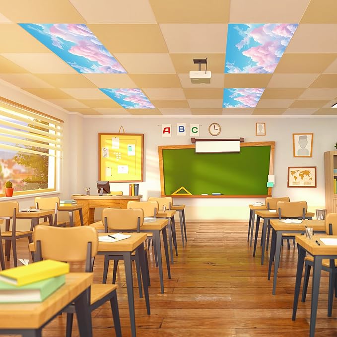 Outus Fluorescent Light Cover Classroom Lighting Cover - Image 5