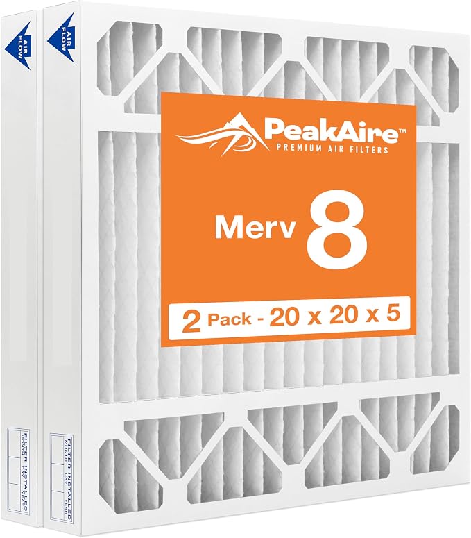 Merv 8 Basic 20" x 20" x 5" Air Filter by PeakaireFIlters