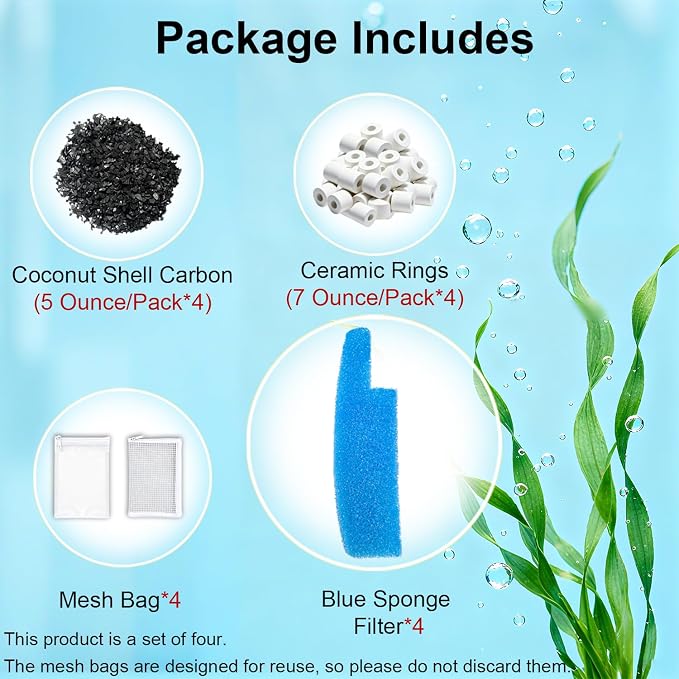 4 Set Aquarium Media Maintenance Kit, Replacement - Image 4