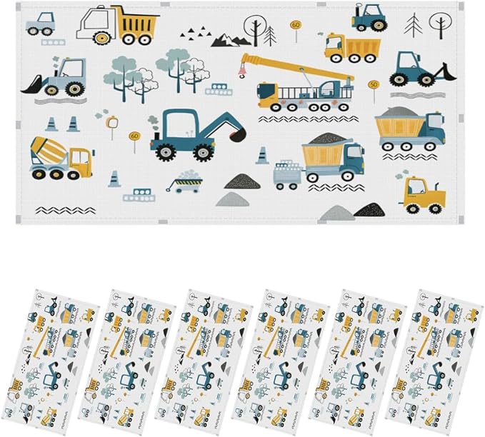 6 Pcs Fluorescent Light Covers for Ceiling Lights Construction Vehicles by Unknown