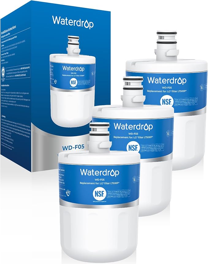 Waterdrop 5231JA2002A Refrigerator Water Filter, Replacement by Waterdrop