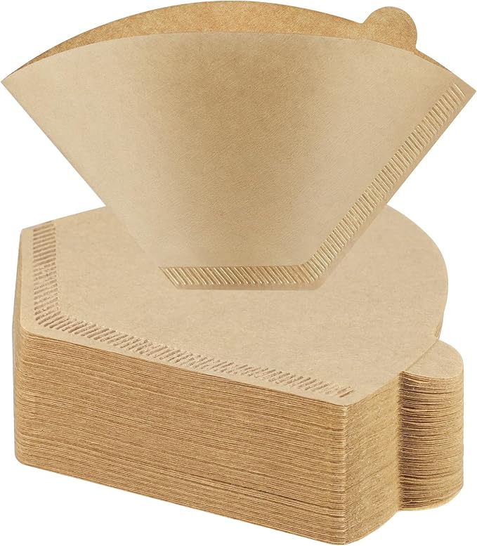 200 Count Coffee Filter #2, 2 Cone Coffee Filters Unbleached Natural 2 Cone by Prudiut