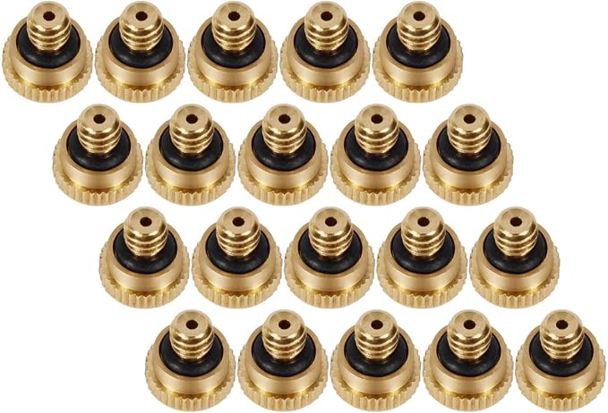 KUWAN 0.016" Orifice Thread UNC 10/24 Brass Misting Nozzles Low Pressure by KUWAN